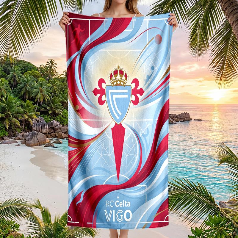 Celta Vigo FC print Quick Dry Beach Towel Microfiber Absorbent Portable Travel Swimming Towel