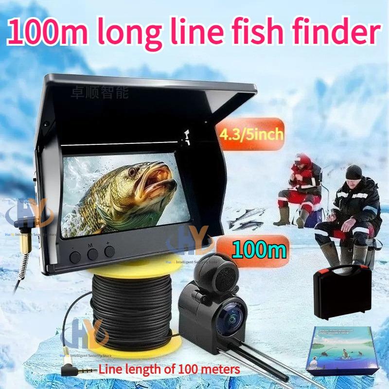 4.3/5 Inch Turbid Water Visible 100m Line Length Fish Finder Night Vision Waterproof Ultra-clear Underwater Fishing Camera