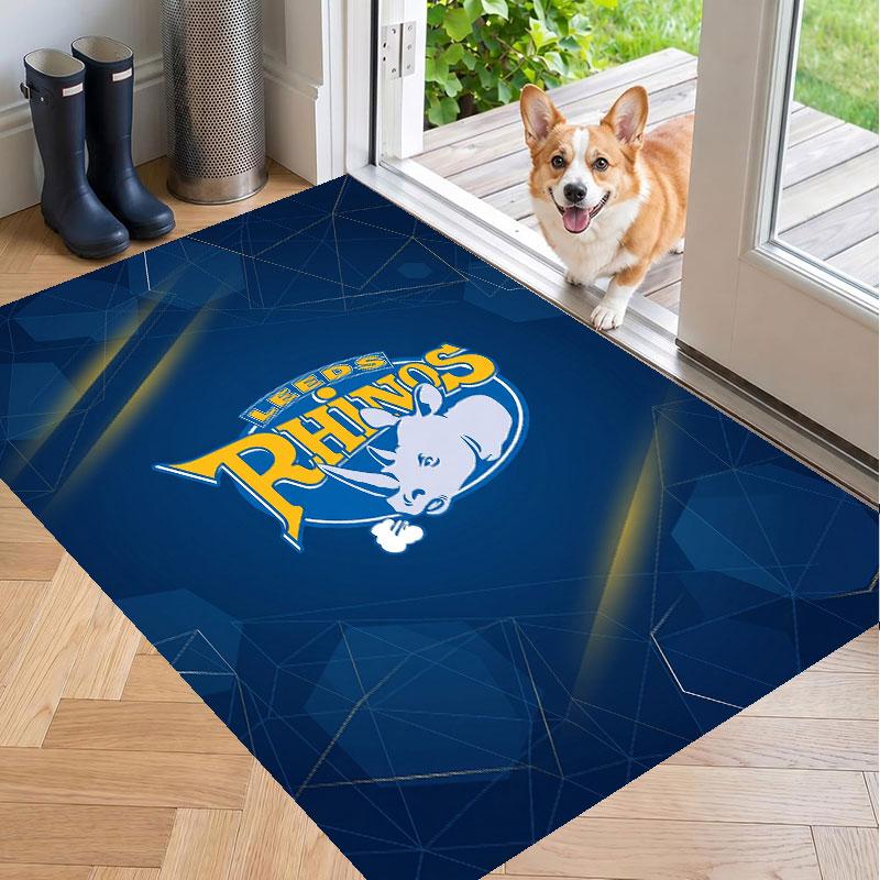Μαλακό Χαλί Δαπέδου Μοτίβο Leeds Rhinos Χαλί Περιοχής Διακοσμητικό Πατάκι Για Διακόσμηση Δωματίου Σπιτιού