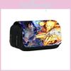 Naruto Shinobi Double Layer Pencil Case With Nylon Material For Students And School Supplies