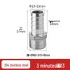 304 Stainless Steel Hex Male Thread Pagoda Fitting for Water/Air Hose