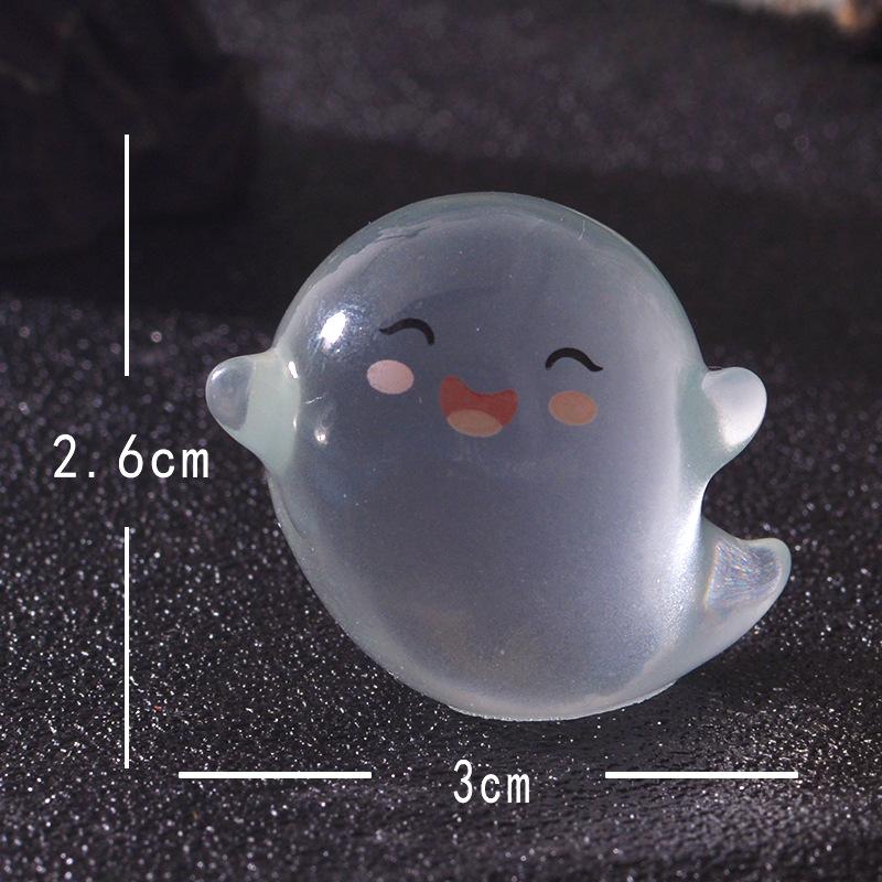 Halloween Cute Ghost Glow-in-light Gardening TrinketA Small Accessory for Car Center Console Decoration