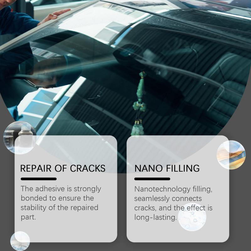 Windshield Repair Tool Set For Cars Glass Crack Removal Easy Apply Resin Fluid Car Window Maintenance Kit for Damage