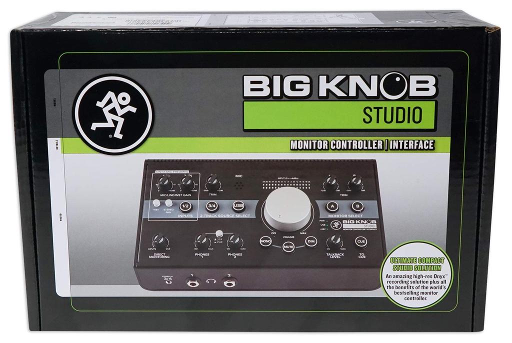 MACKIE Level Control & Sound SourceMonitor Speaker Controller + USB Interface Big Knob Studio