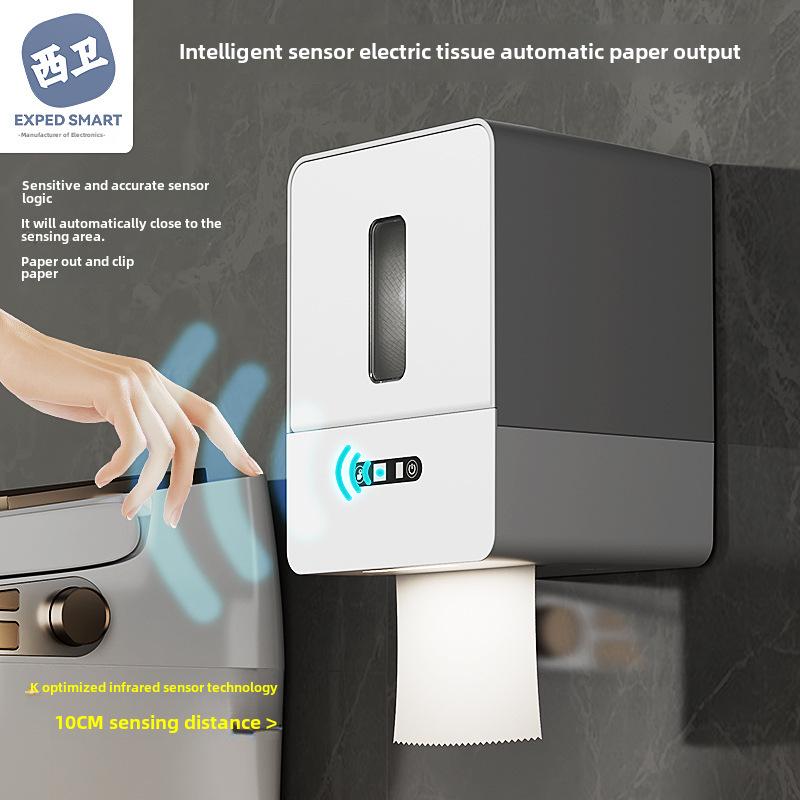 Smart Wall-Mounted Automatic Toilet Paper Dispenser