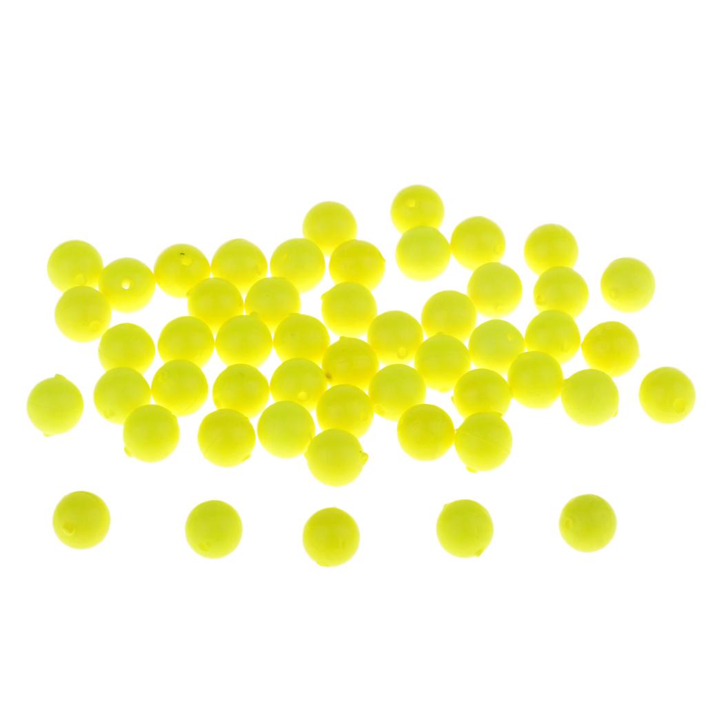 Approximately 50 Fishing Floats, EVA Beads, High Recognition, Night Fishing, 3