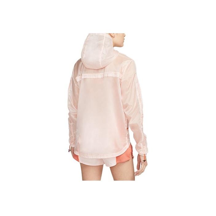 Nike Tkaná sportovní běžecká tréninková bunda s kapucí Dámské bundy Světle růžová DM7756-610