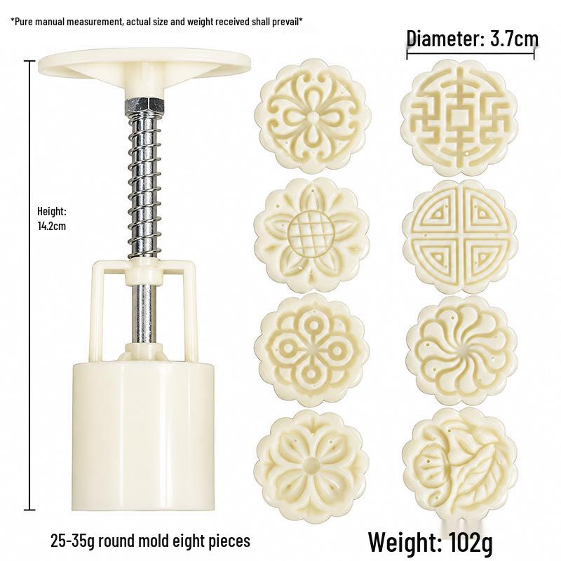 Mid-Autumn Festival Mooncake & Pastry Baking Press Mold Tool for Ice Skin and Green Bean Cake