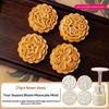 1 Set Diy Mooncake Mold Plastic Hand Press Pastry Mold Mung Bean Cake Embossing Kitchen Baking Tool Cookie Moon Cake Cutter