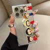 Clear Square Back Tube Case Protection For iPhone 14 Pro Max 15 Plus 12 11 16 ProMax 13 Anti-Oxygen,Row of Little Girls Pattern Casing