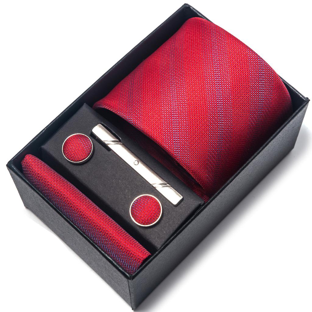 1200-Pin Men'S Tie Net Color Gift Box Tie Set Group Business Dress Wedding Tie Factory