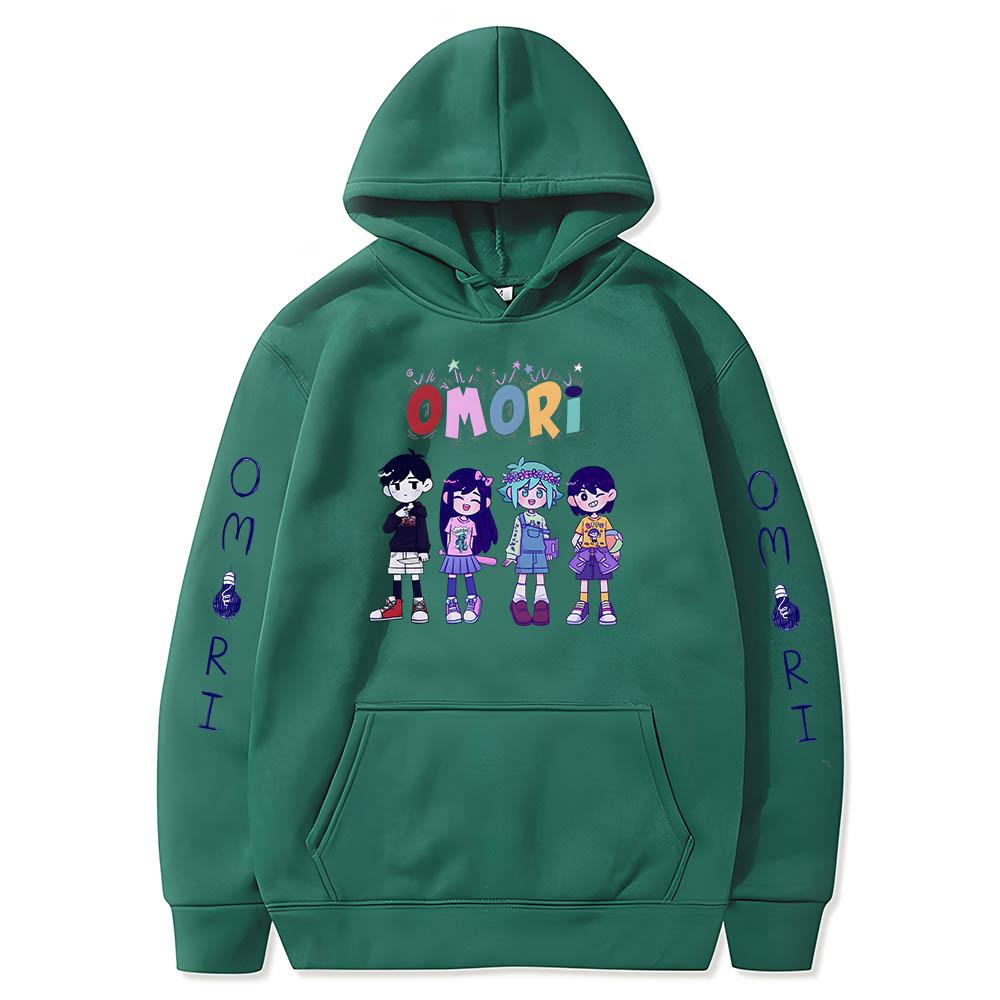 Omori Sunny Basil Hero Mari Kel Hot Cartoon Hoodies Comic Cute Sweatshirts Men/women Clothes Aesthetic Fleece Fashion Streetwear
