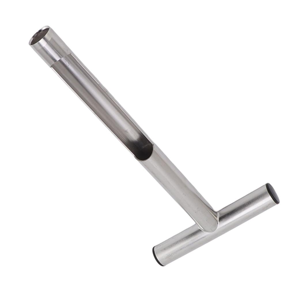 Bodenprobenehmer Sonde 304 Edelstahl Tragbarer T-Griff Bodenprobennahme Werkzeug für Bauernhof Garten Rasen 12 Zoll