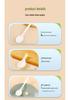 White Thickened Disposable Folding Spoon - High-Temperature Resistant PP Material for Soup and Desserts