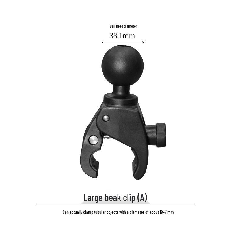 Quick-Release Forklift Handle 1.5" Ball Head Clip for 1841mm Off-Road Vehicle Luggage Rack Tube Clamp