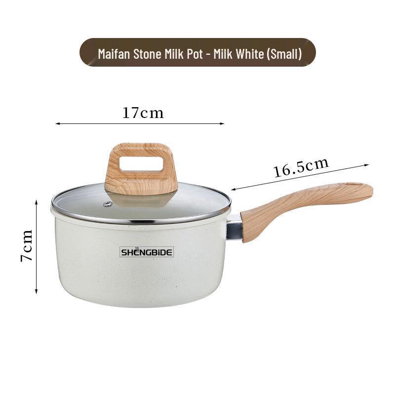 SHENG BI DE Maifan Stone Non-Stick Milk Pot