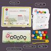 Wooden Clip Beads Games Montessori Toys Color Matching Parish Learning Set Fine Movement Training Educational Toys For Children