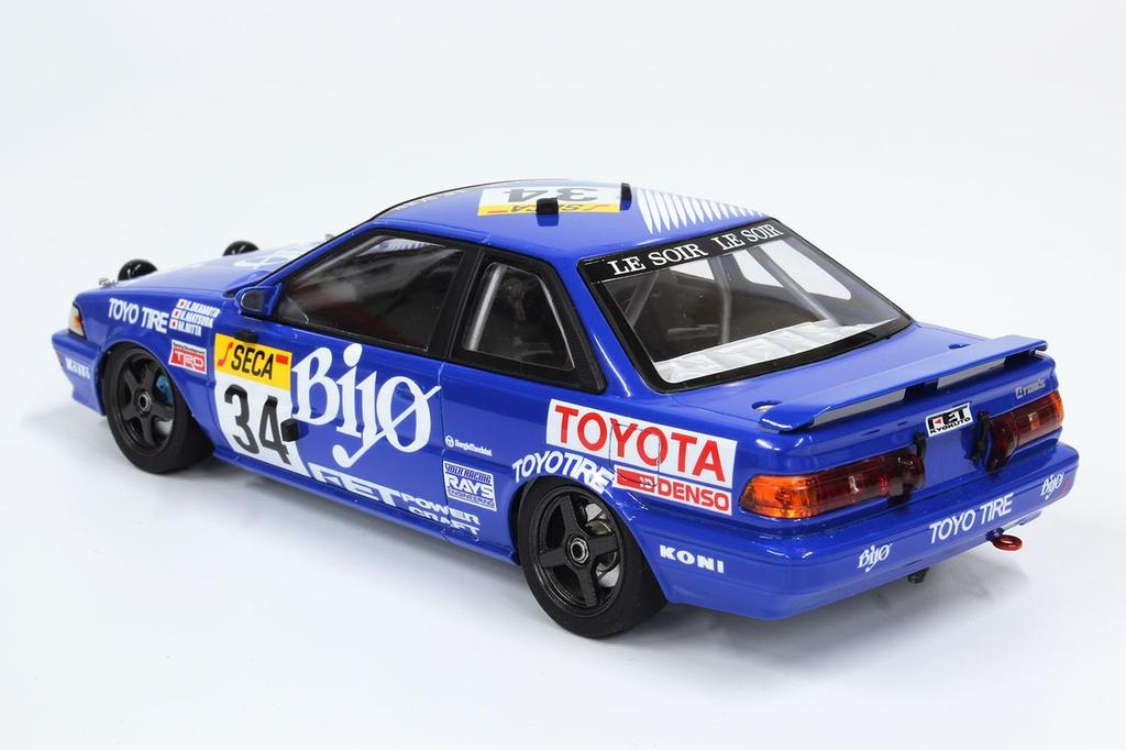 Racing Series Toyota Corolla Levin AE92 1989 Spa 24 Hours Race with Masking Sheet Plastic Model PN24016MSK PLATZ/NuNu 1/24