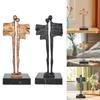 Abstract Sculpture Abstract Couple Statue for Shelf Entrance Cabinet Decor