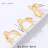 5/10Pcs Brass Pendant Clip Clasp 18K Gold Plated Pendant Pinch Bail For Necklace Making Accessories,DIY Jewelry Materials