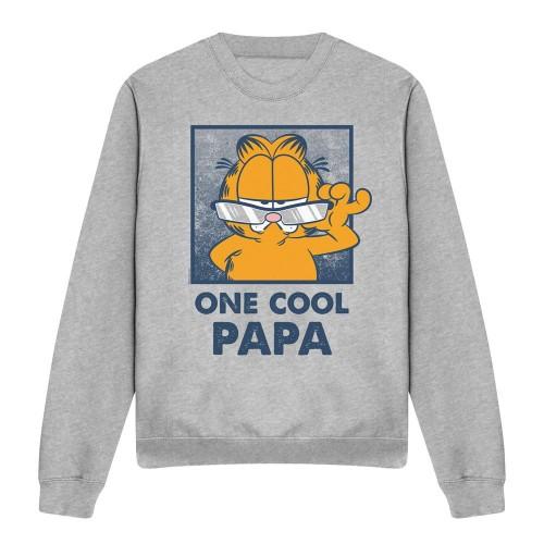 Garfield Unisex Adult One Cool Papa Fathers Day Sweatshirt