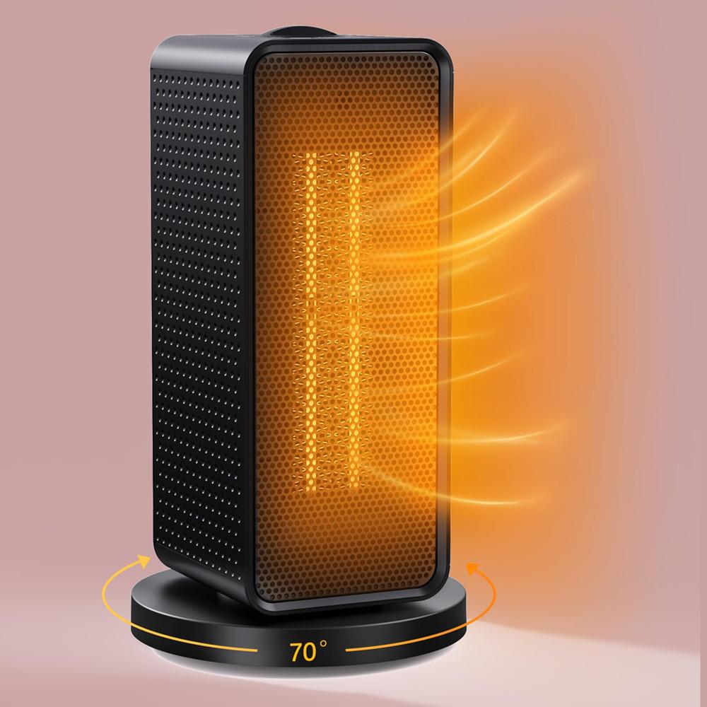 Bedroom Office 70° Shake Head Heating Fans Household Portable Electric Heater PTC Fast Heating Vertical Warmer Machine