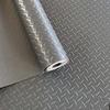 grey herringbone pvc mat