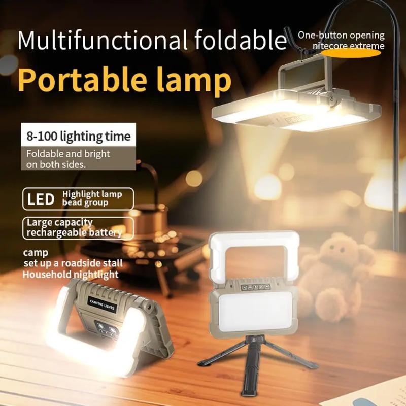 Portable Hanging Lanterns For Camping Ultra-Bright Illumination Emergency Tent Light With Rechargeable Long Battery Life Z4E1