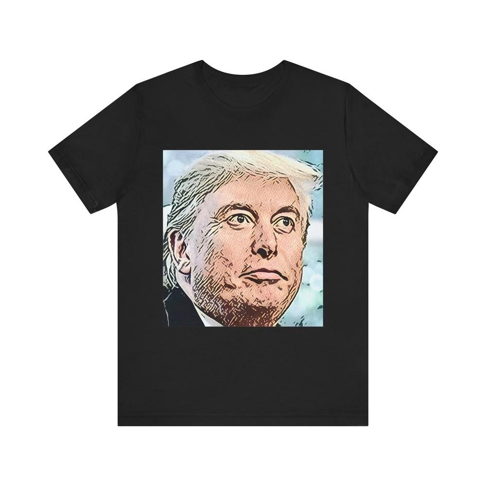 

Elon Trump Graphic Print Crew Neck Art Unisex Jersey Short Sleeve Tee Shirt NEW XL