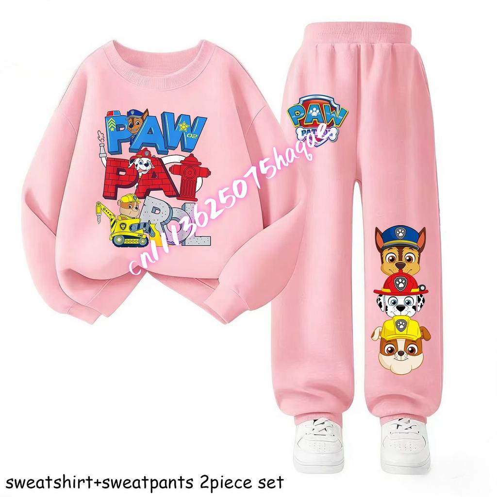Kids Casual Tracksuit Sweatsuit Boys Sport Pullover Long Pant Two Piece Set Children's Hoodies Sets Spring New