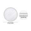27x27x2cm Silicone Bathroom Tray Round Bathroom Vanity Tray Soap Dispenser Tray Countertop Storage Waterproof Anti-slip Trays