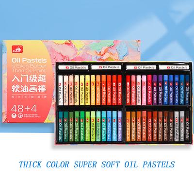 Professional  Morandi Macaron Super Soft Oil Pastels Sticks Retro Thick Color Oil Painting Crayons 48 Colors Water Soluble Professional Art Supplies