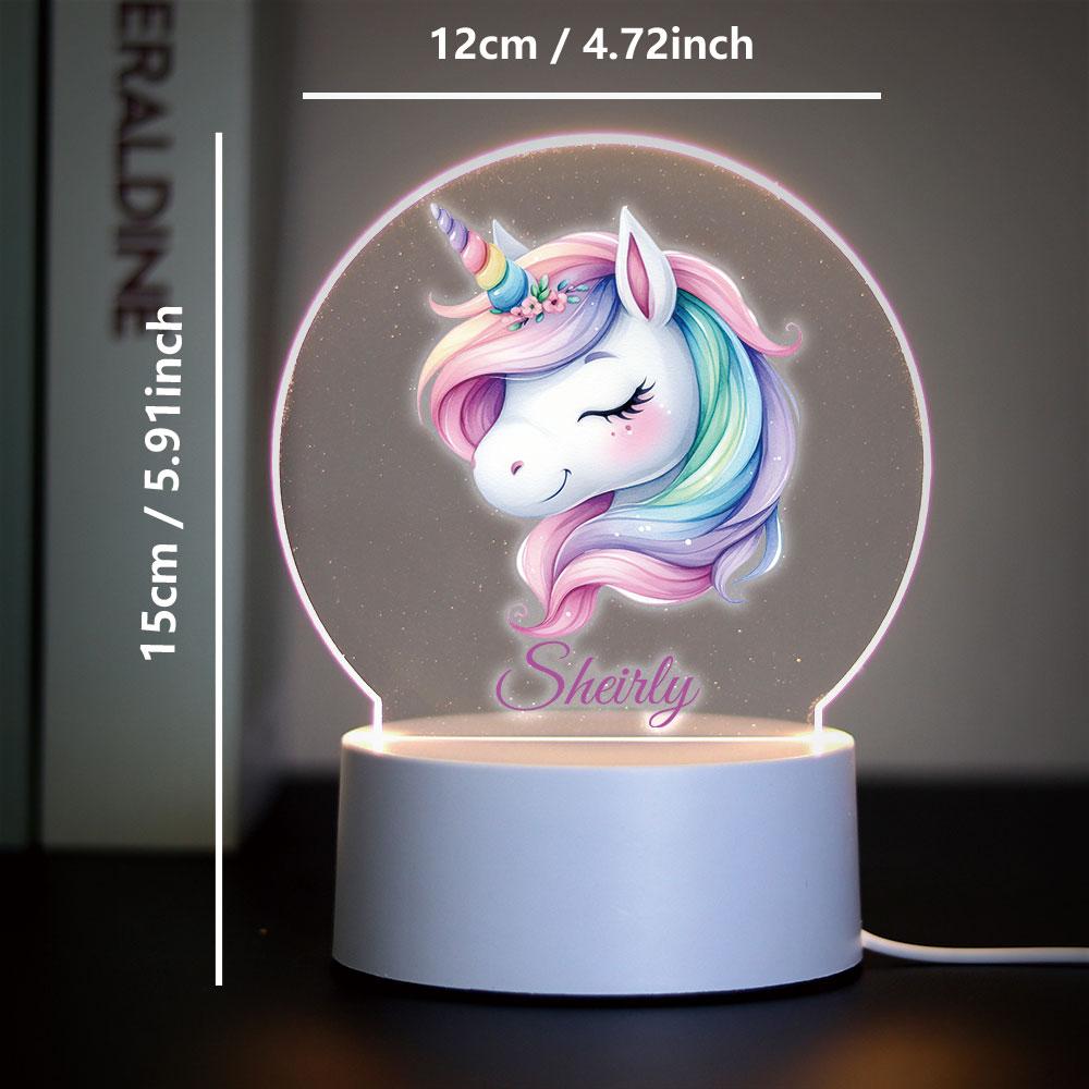 Cute Personalize Custom Unicorn Usb Atmosphere Table Lamp Usb Atmosphere Desk Lamp Usb Atmosphere Table Lamp