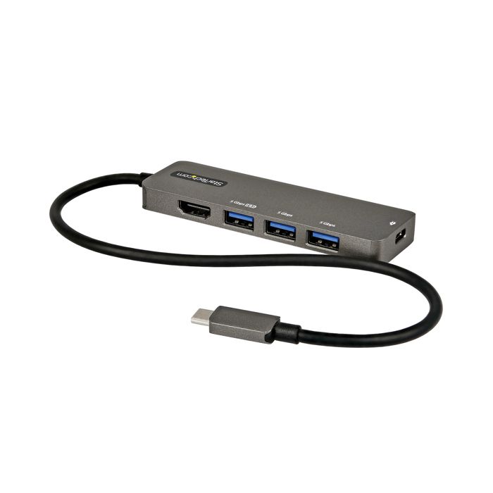 Adaptateur Multiport USB-C - Startech - DKT30CHPD3 - 4 Ports - 4K Ultra HD - HDMI 2.0