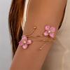 Vintage Blumig Offener Manschetten Armreif Eleganter Blumen Manschetten Armreif Spiral Armband Für Damen Mädchen