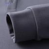 Romon Men's Anti-Wrinkle Silk & Wool Blend Long Sleeve Polo Shirt