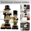 Gentleman Tissue Holder Modern Bathroom Paper Towel Holder Tissue Dispenser Napkin Figure Home M1E0