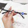 Rimless Reading Glasses Men Women Vintage Frameless Anti Blue Light Presbyopic Glasses Ultralight Farsighted Eyewear 0 To +4.0