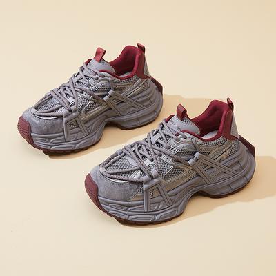 New Thick-soled Dad Shoes for Women Anti-slip Breathable Casual and Versatile Outdoor Running Sports Shoes