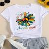 Clothing Printed Casual Tee Short Sleeve Women Top Female Flower Style Cute 90s Cute T Shirt Fashion Clothes Graphic T-shirts