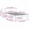 Bed Frame with Headboard White 120 x 200 cm Solid Pine Wood