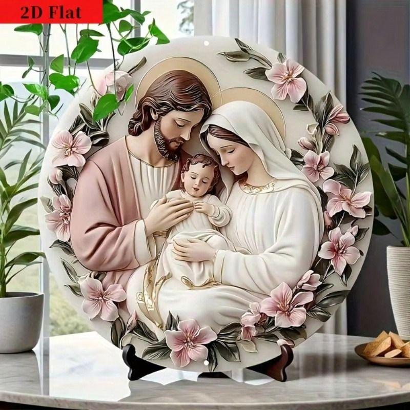 Decorative Metal Wall Art Sign 20x20 Cm Tin Painting
