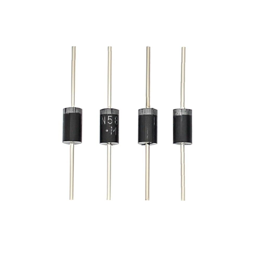 100PCS Schottky Diode 1N5822 1N5824 DO-27 30V-40V 3A-5A Electronic Components Diodes Kit