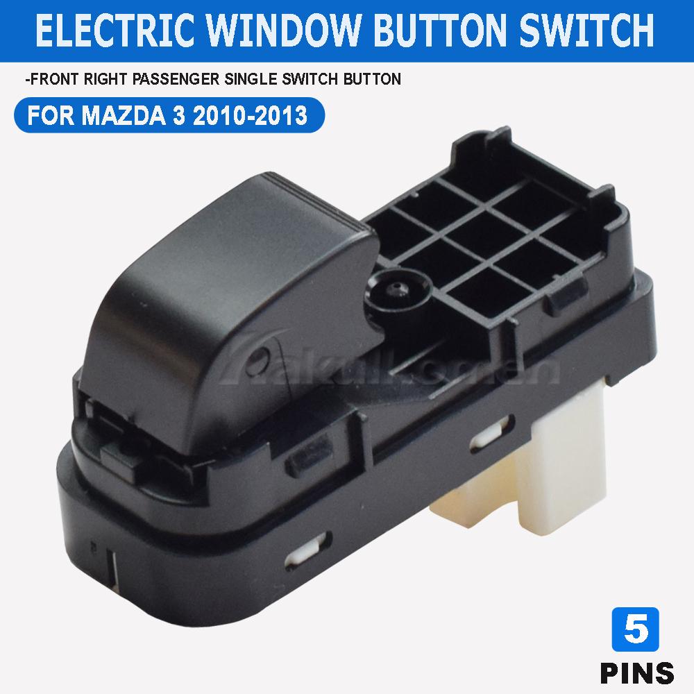 BBM2-66-370 Front Right Passenger Power Window Control Switch Button for Mazda 3 2010 2011 2012 2013 BBM266370 Car Accessories Passenger Side