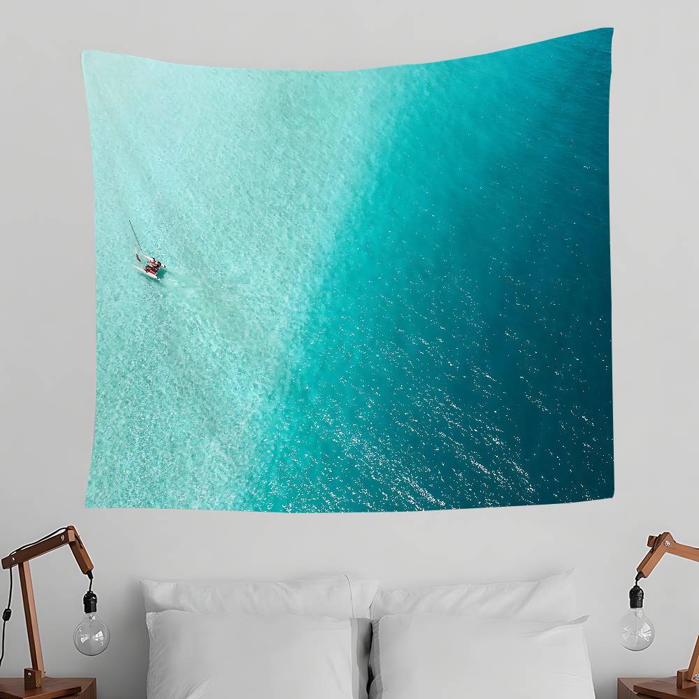 Beautiful Natural Scenery Tapestry Wall Hanging Tapestry Art Deco Blanket Curtain Hanging At Home Bedroom Living Room Decor