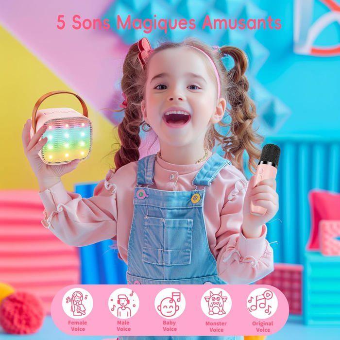 Karaoke Microphone - YNKKVRE - Child - 2 Microphones - Pink - 4-12 Years