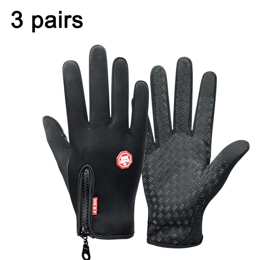 

Легкие беговые перчатки с сенсорным экраном, противоскользящие, теплые перчатки-подкладки для езды на велосипеде, занятий спортом, вождения для мужчин и женщин XL чёрный