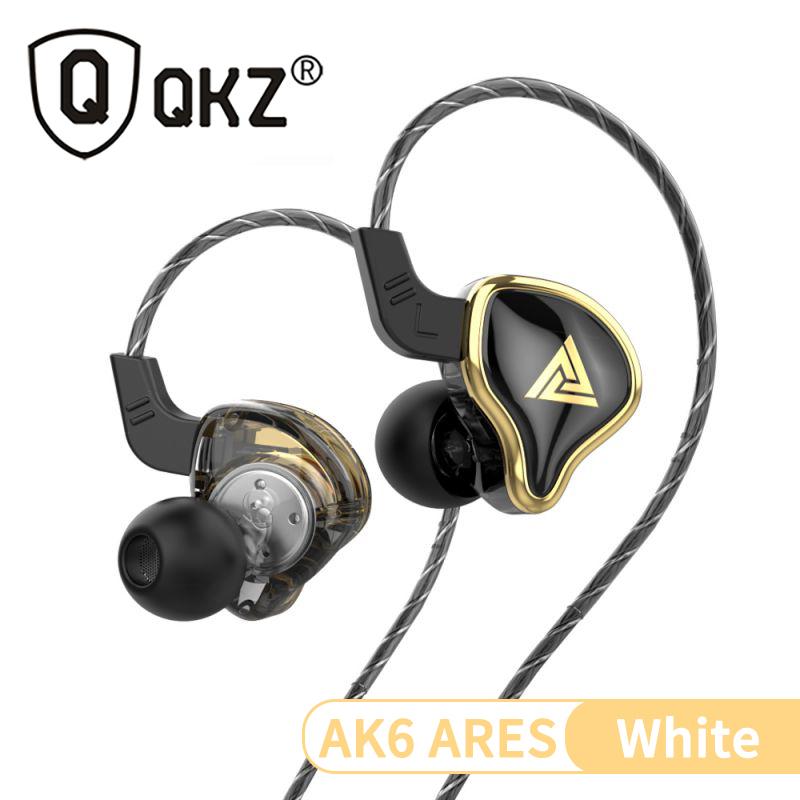 Original QKZ AK6 ARES/DMX/AKX Kopfhörer HIFI Schwerer Bass In-Ear-Monitor Kabelgebundene Kopfhörer mit Mikrofon Geräuschunterdrückung Sport Spiel Musik