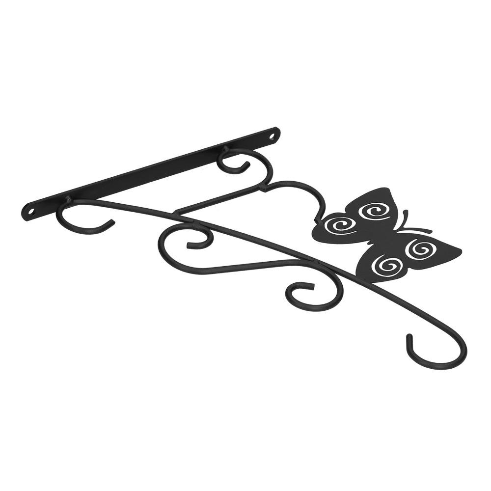 11.3x9.8x0.6in Iron Hanging Plant Bracket Terrace Plant Hanging Rack