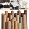 Self Adhesive Wood Wallpaper Decorative Film Wood Grain Stickers Wall Stickers  Wall Decoration